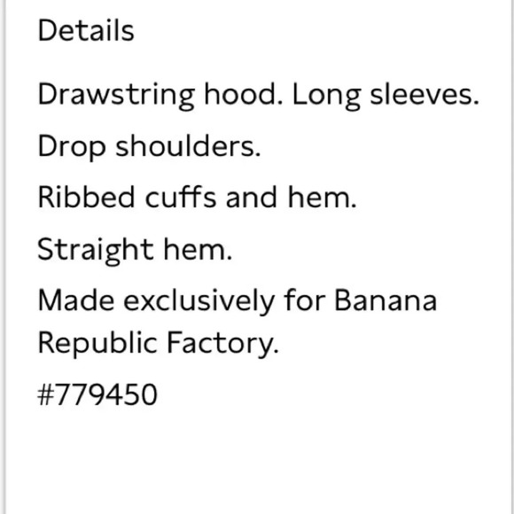 Banana Republic Logo Hoodie Sweatshirt - Picture 7 of 10